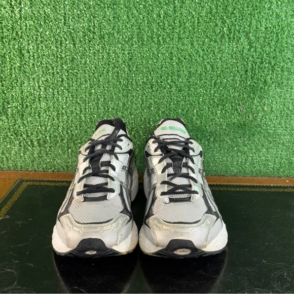 ASICS Gel-Solution Silver Grey Black Green TN622 Men’s Size 11.5 - Picture 2 of 6